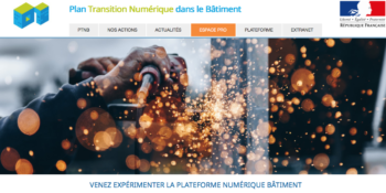 capture écran plateforme collaborative BIM PTNB